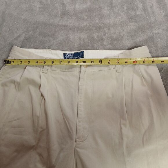 Vtg Polo Ralph Lauren Hammond Dress Pants 38x32 Classic Chino Khaki Golf Preppy - Picture 11 of 15